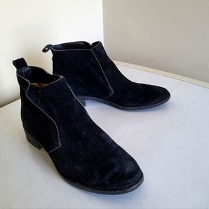 Michael Kors black suede booties